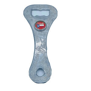 vintage state of Texas silver Tone bottle opener lightweight beer bar Man Cave